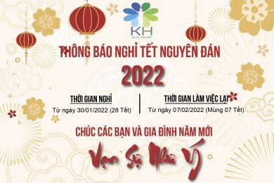 THÔNG BÁO LỊCH NGHỈ TẾT 